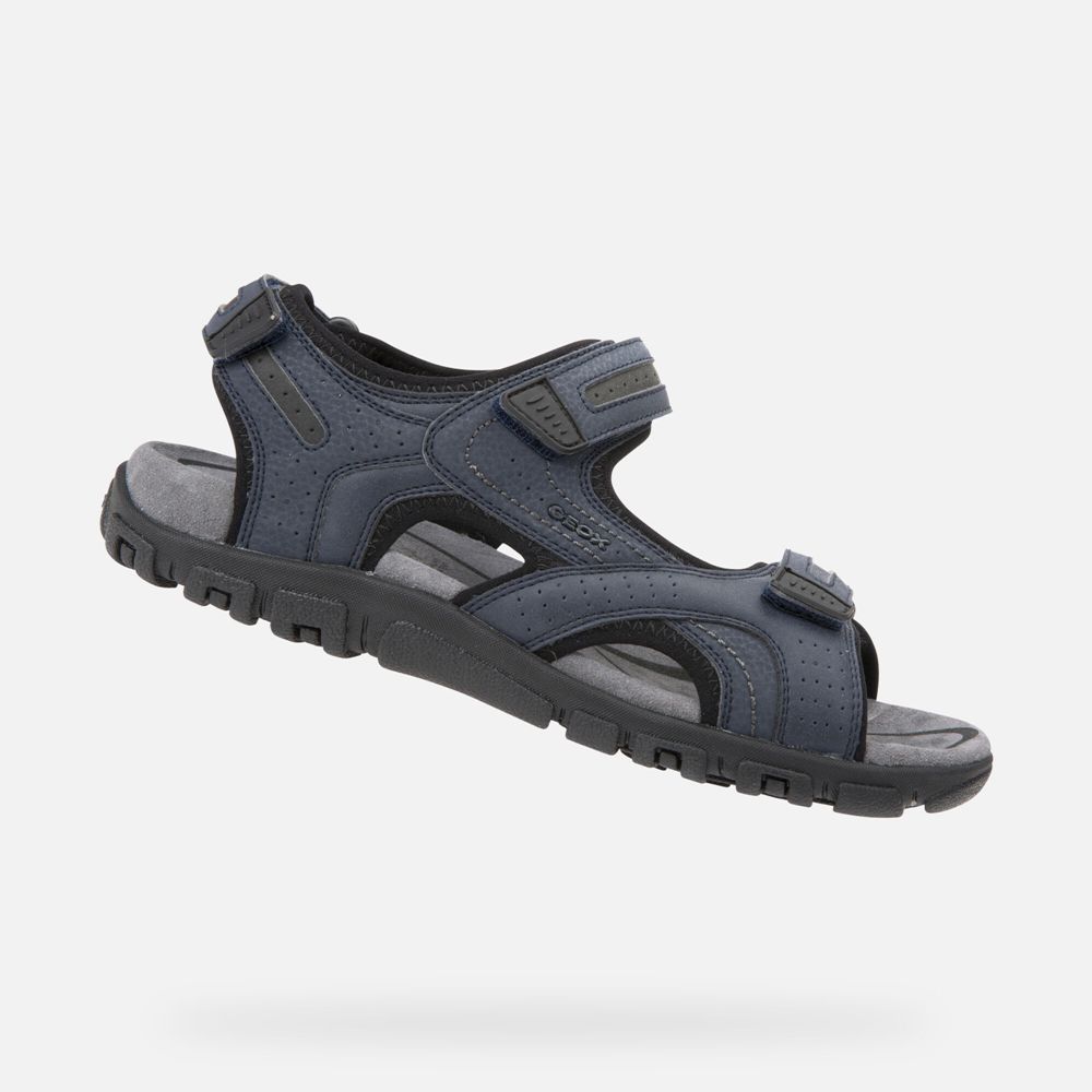 Geox Sandals Navy Strada - Geox Mens Shoes - CLUDNH350